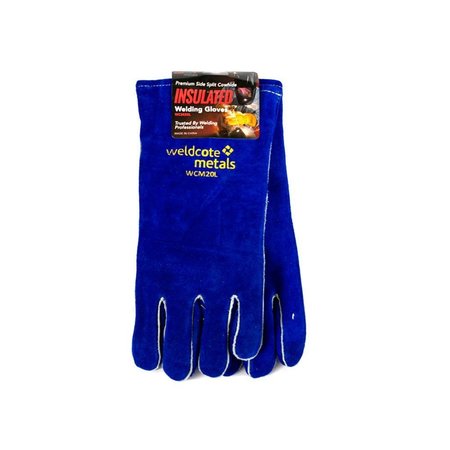 WELDCOTE Welding Gloves Welders Glove, Cushion Lined/Kevlar Stitched Large WCM20L